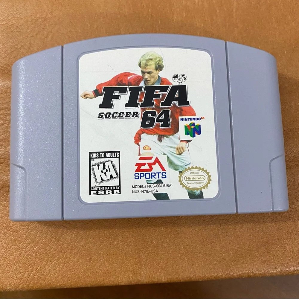 FIFA Soccer 64 Nintendo 64 N64 Video Game Cartridge Original‎ Official Untested